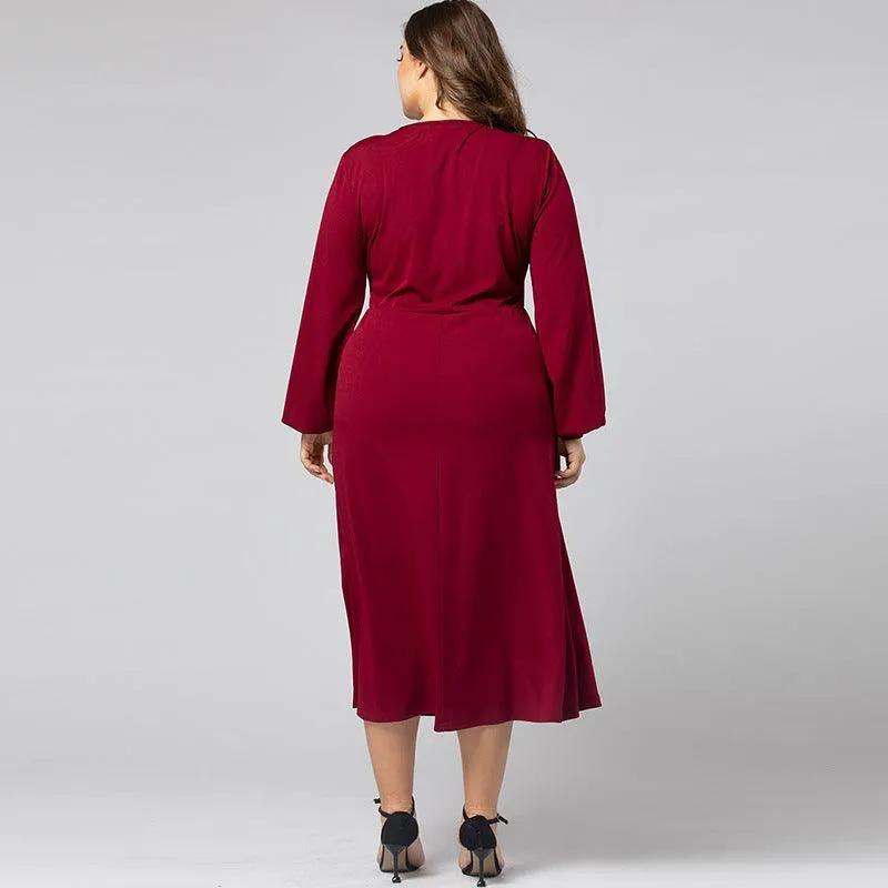 Robe Manches Longues Grande Taille