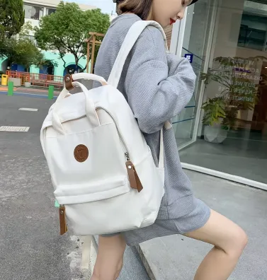 Sac à Dos en Toile Rétro Unisexe, Style Vintage
