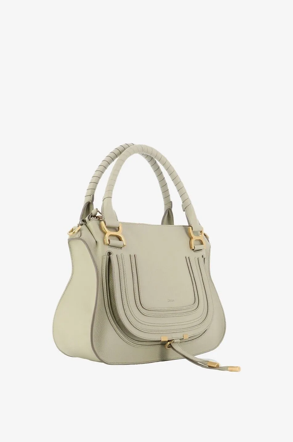Sac à double portée en cuir grainé Marcie Medium