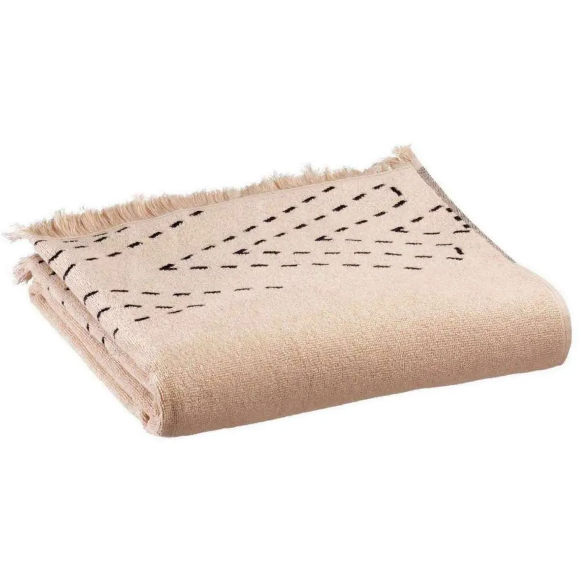 Serviette De Toilette en Coton Beige | 3 Suisses