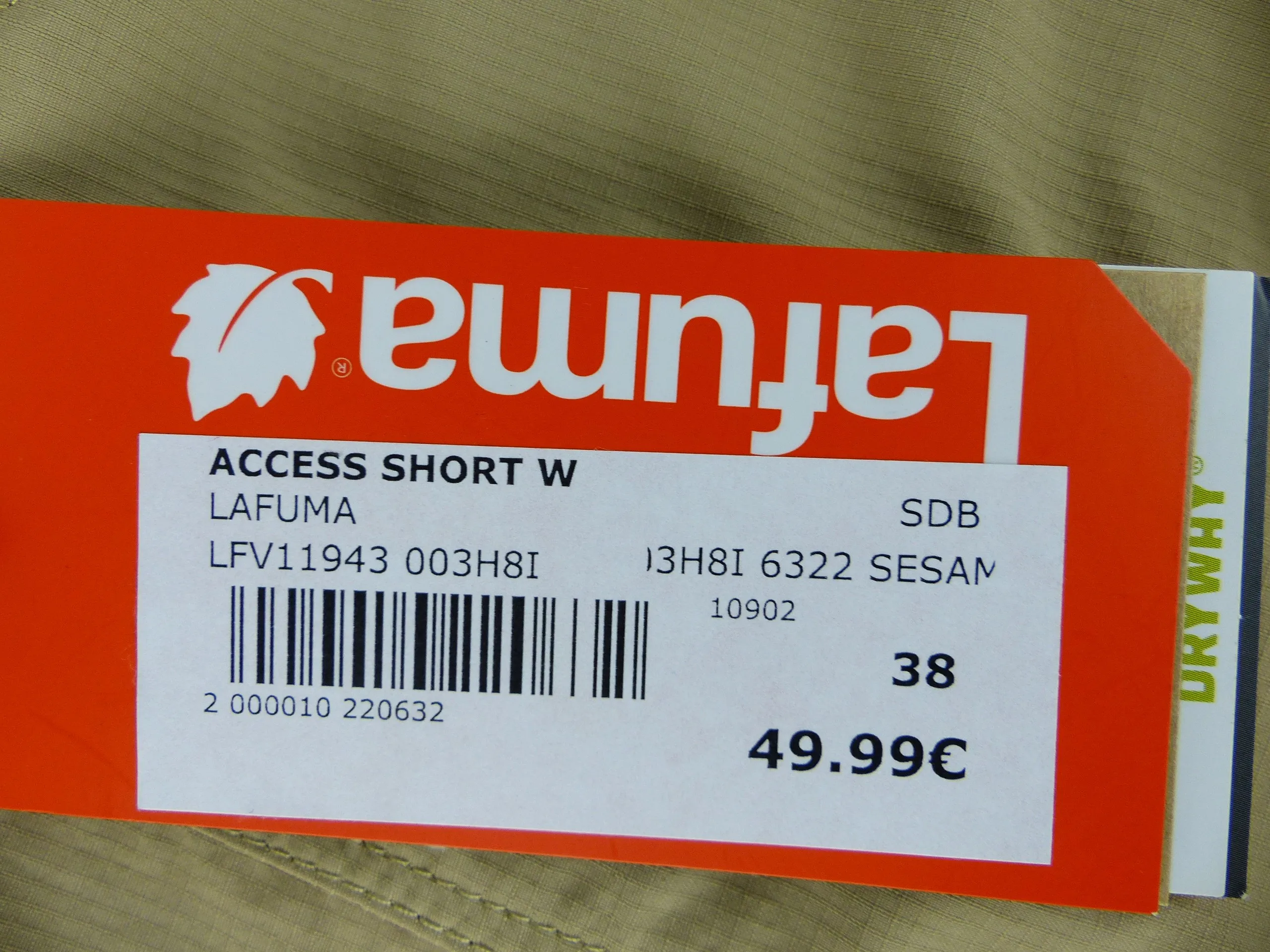 Short de rando Lafuma Access Short W, Taille 38