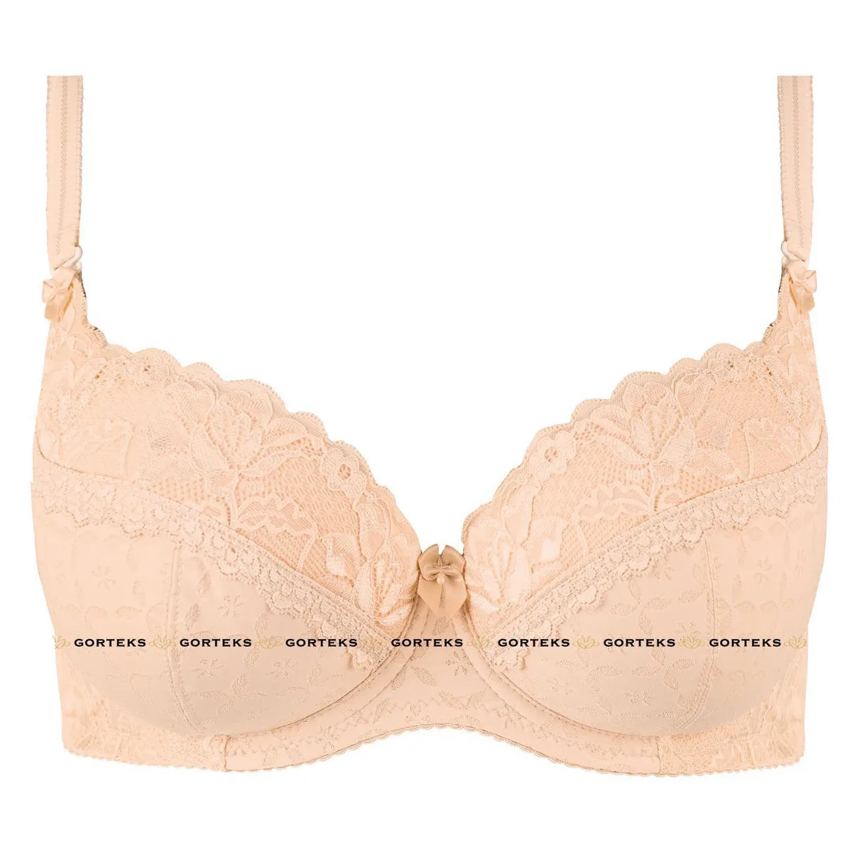 Soutien-gorge balconnet à armatures Greta beige de Gorteks