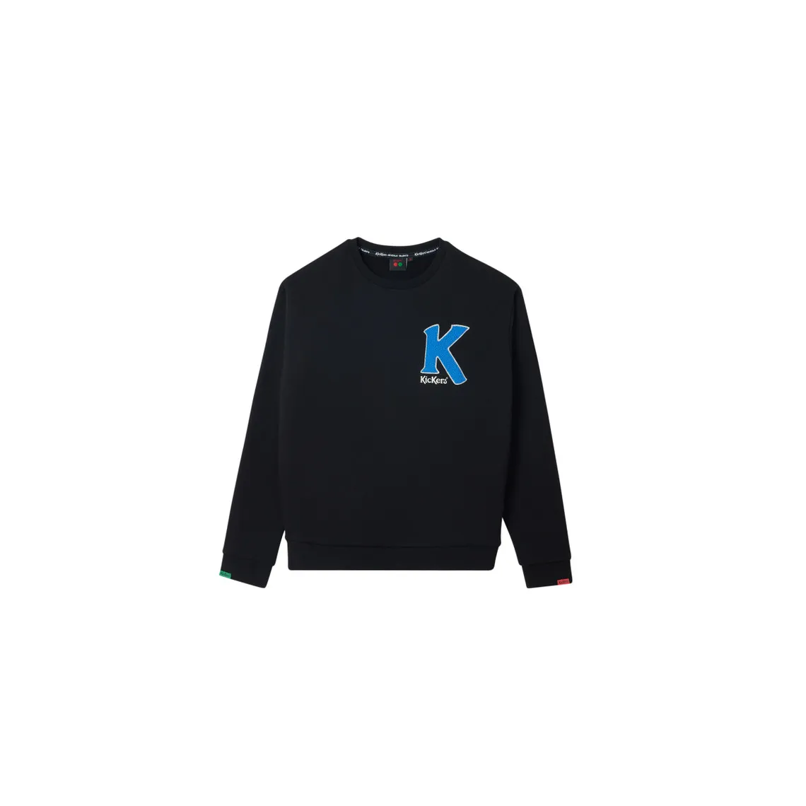 Sweatshirt col rond unisexe noir en coton | 3 Suisses