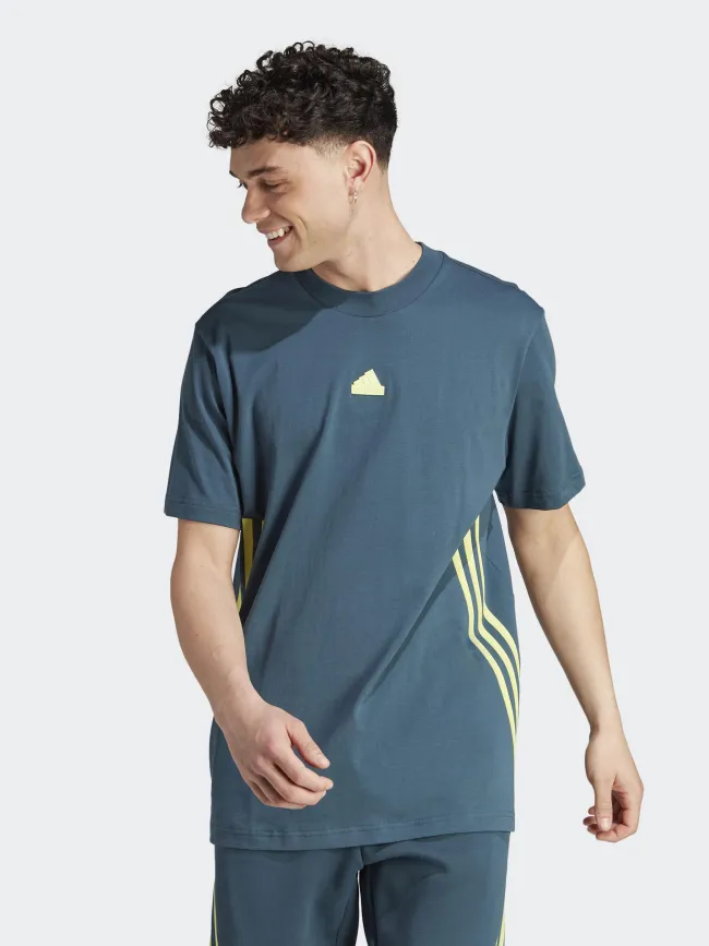 T-shirt 3s vert bleu marine homme - Adidas | wimod