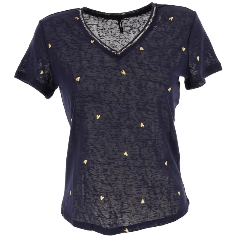 T-shirt col v pertel rose femme - Sun Valley | wimod