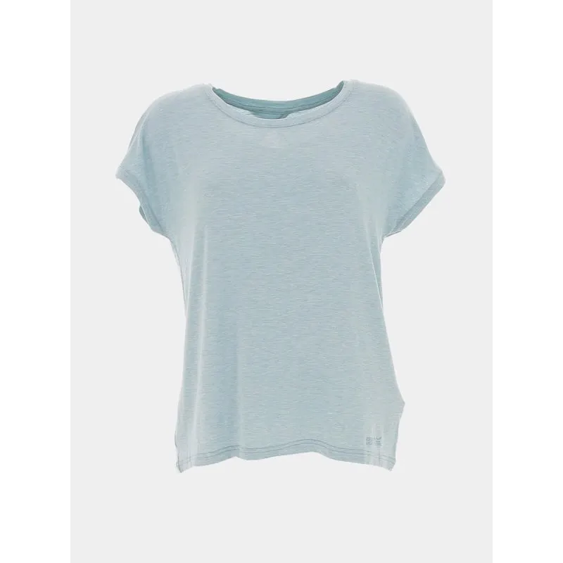 T-shirt regular varsity flock gris chiné femme - Tommy Hilfiger | wimod