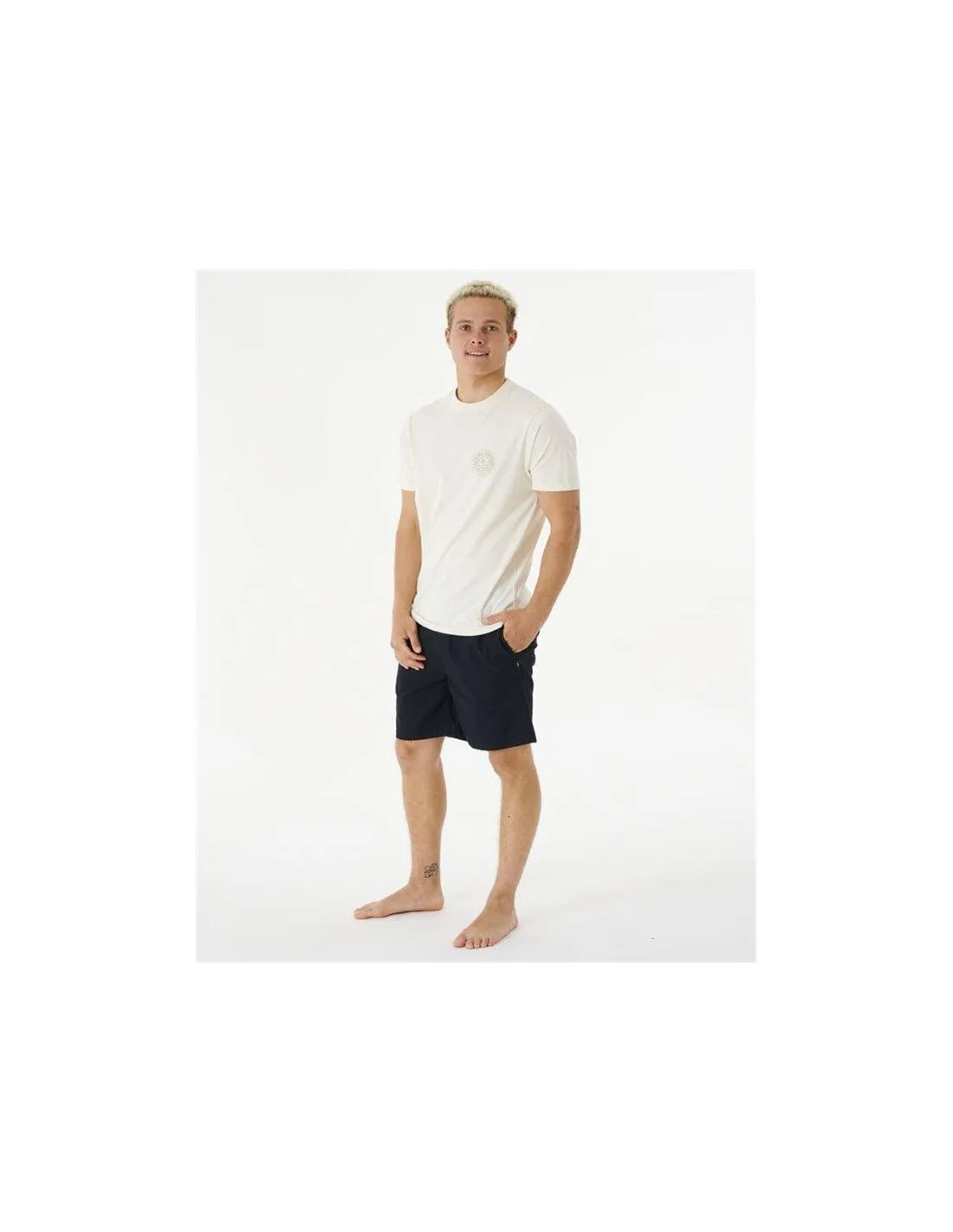 T-shirt Rip Curl Stapler Man Blanc