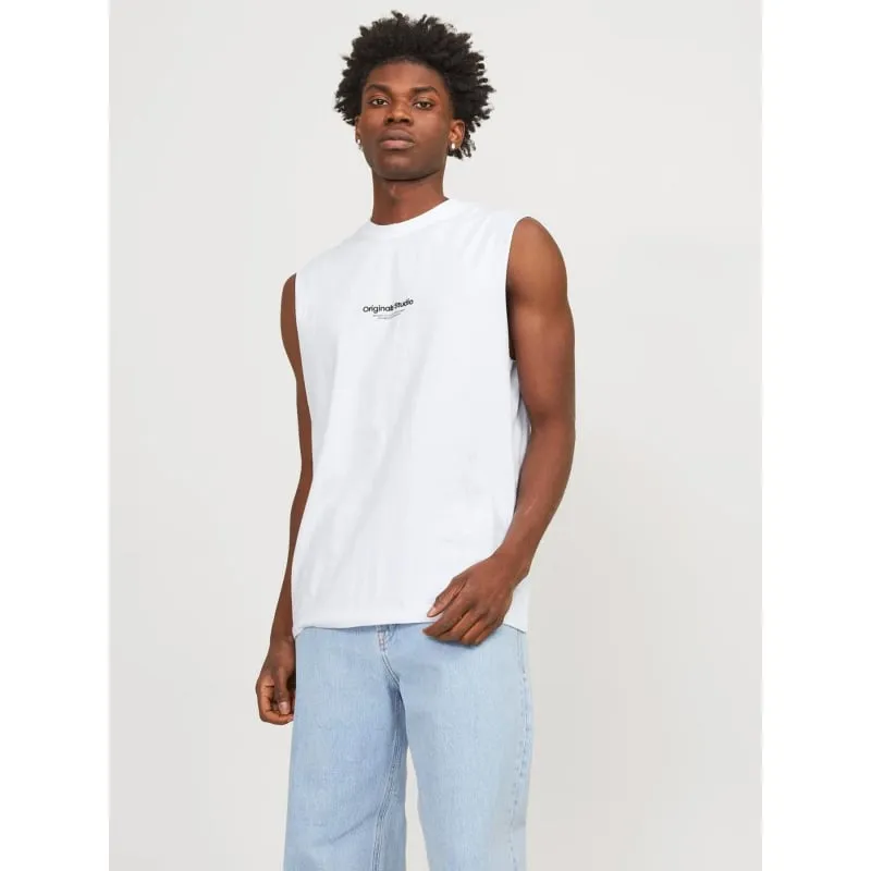 T-shirt shamar chiné blanc homme - Deeluxe | wimod