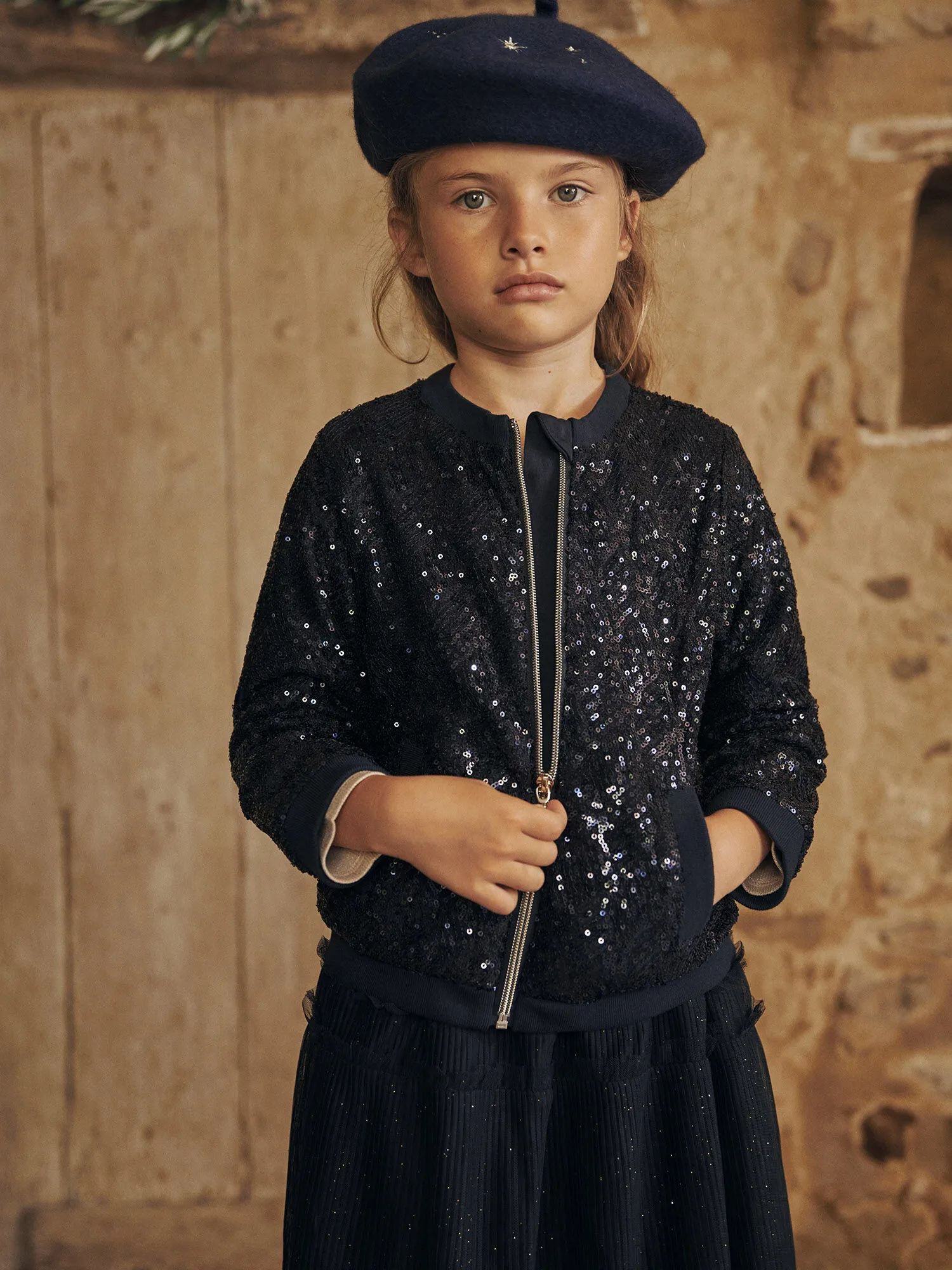 Teddy bleu nuit à sequins