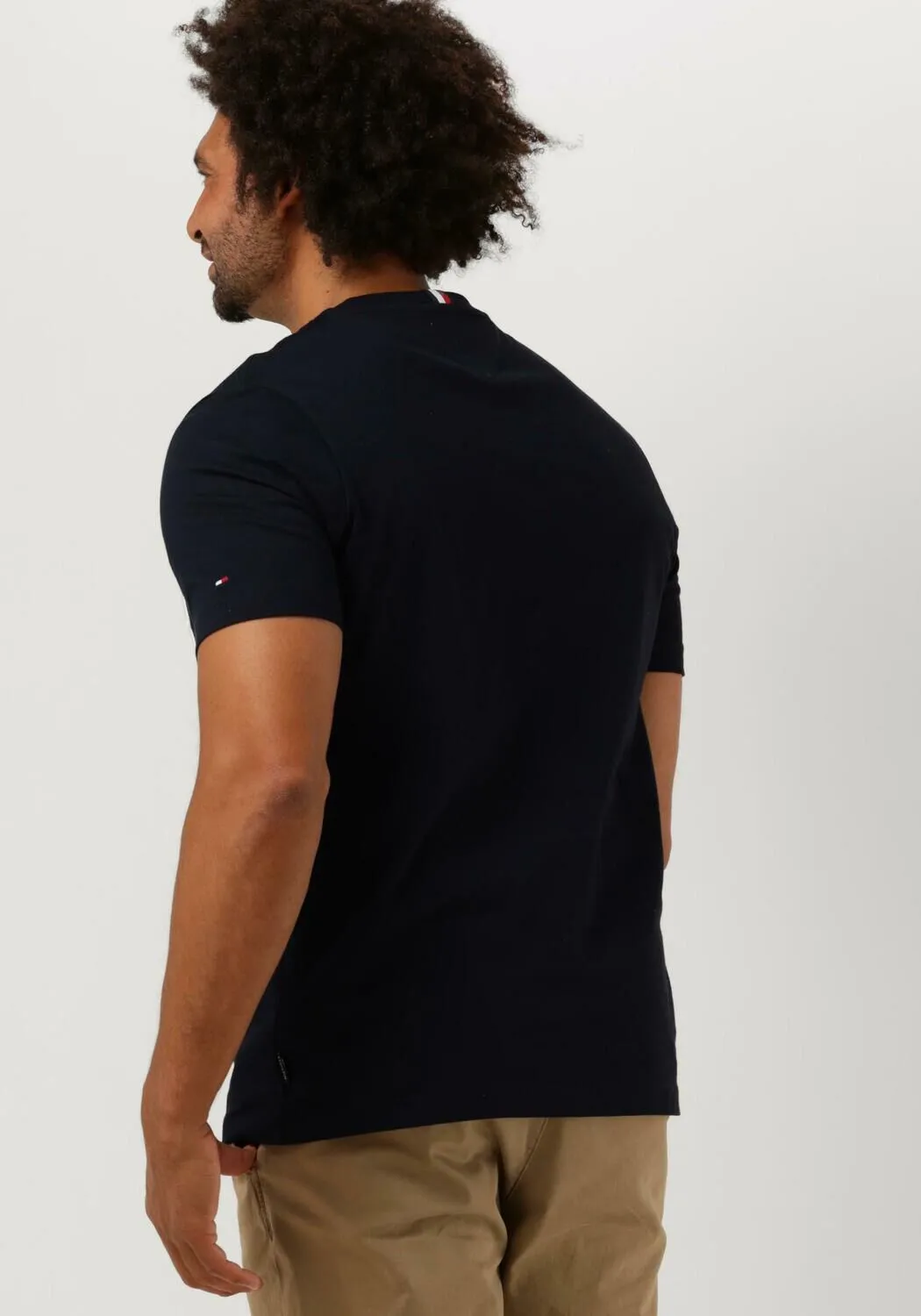 tommy hilfiger t-shirt hilfiger arched tee bleu foncé