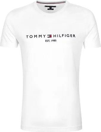 Tommy Hilfiger T-Shirt Logo Blanc MW0MW11465-118 commander e