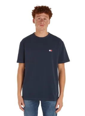 TOMMY HILFIGER  T-shirt uni - Bleu