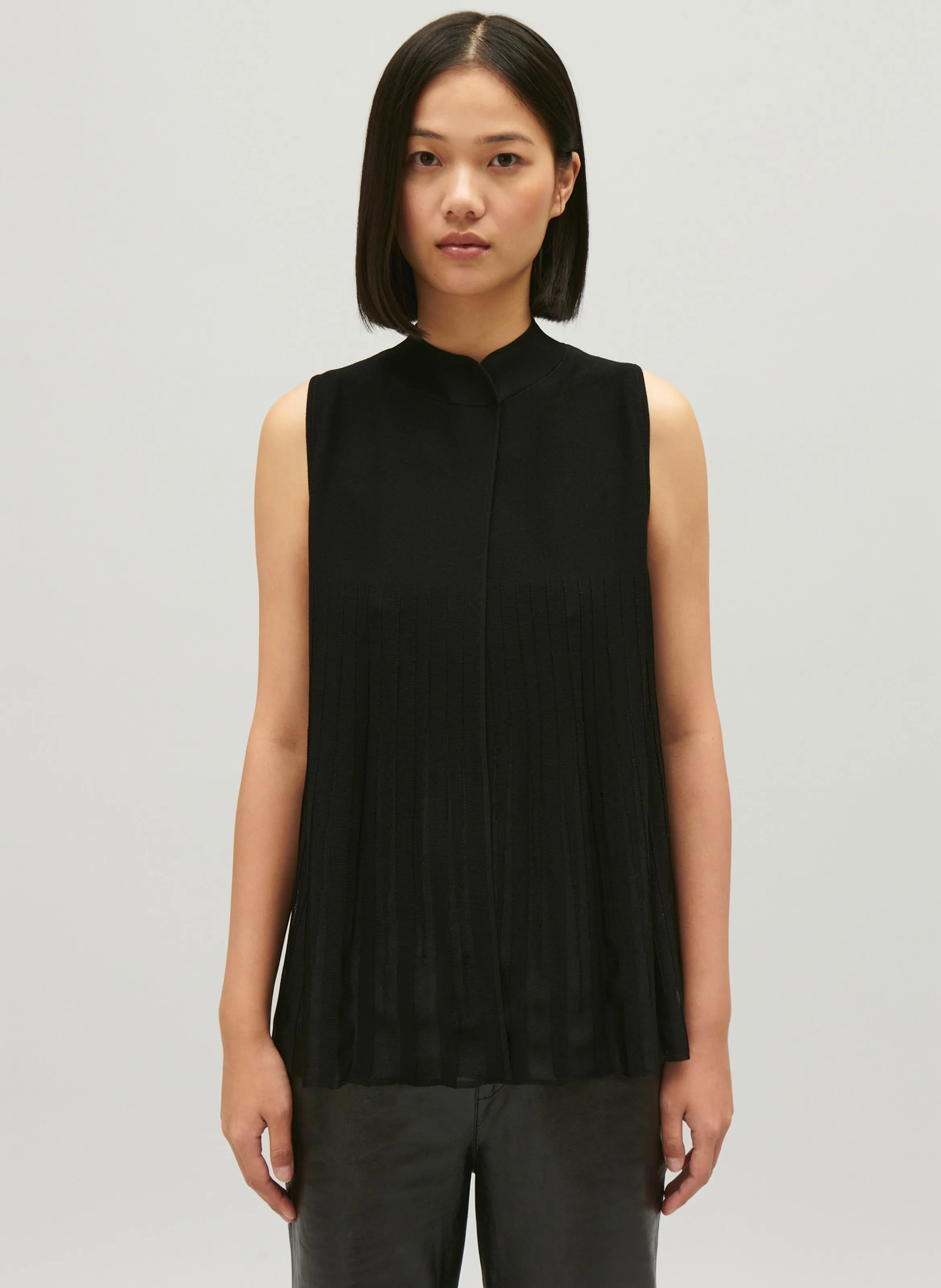 TOP AMPLE COL MONTANT EN MAILLE - CLAUDIE PIERLOT pour FEMME | Printemps