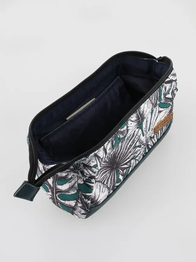 Trousse rue denoyer fleuri blanc vert - Cabaïa | wimod