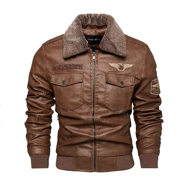 Veste cuir hiver homme - Look Homme