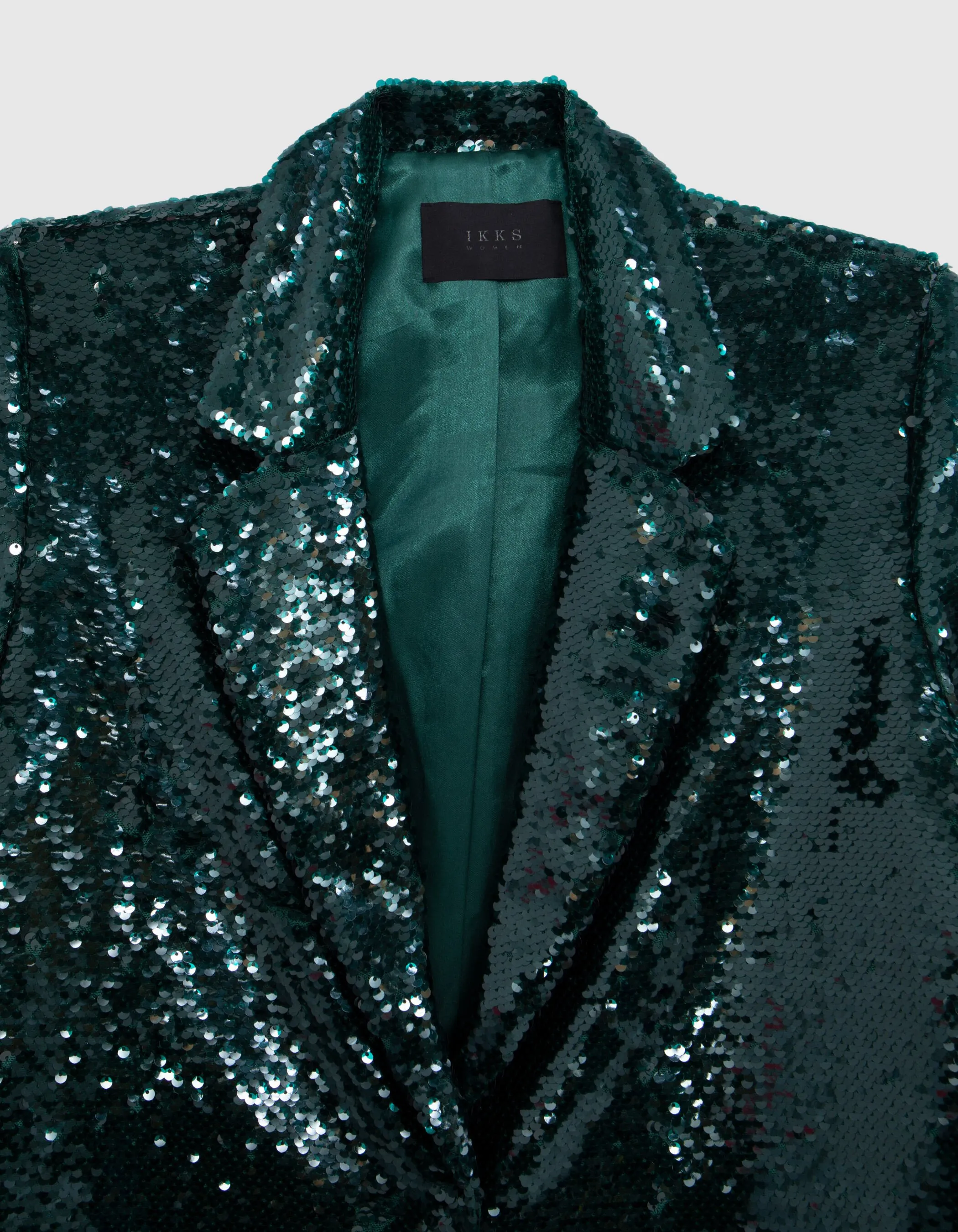 Veste de costume malachite tout sequins Femme
