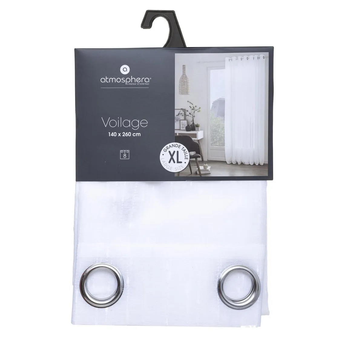 Voilage Anissa Blanc 140 x 260 | 3 Suisses