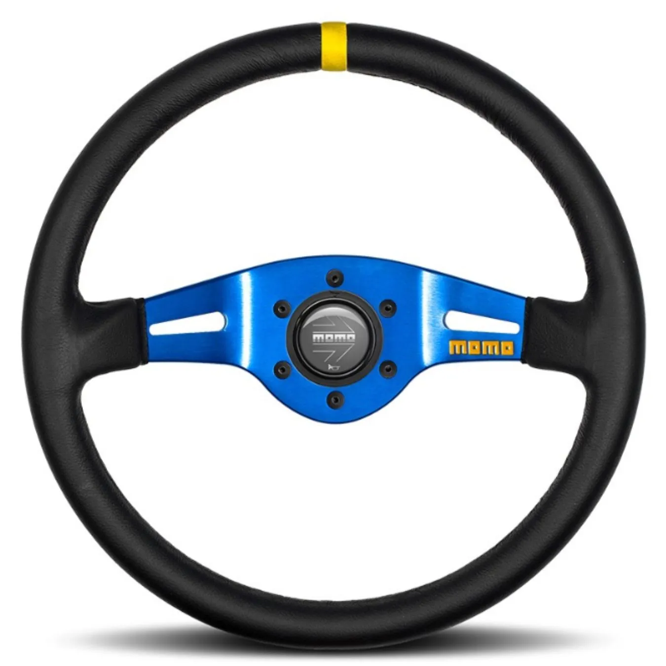 Volant MOMO MOD03 Cuir Bleu