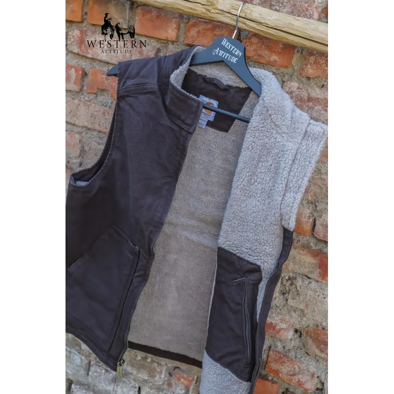 WOMENS SANDSTONE MOCK NECK VEST CARHARTT